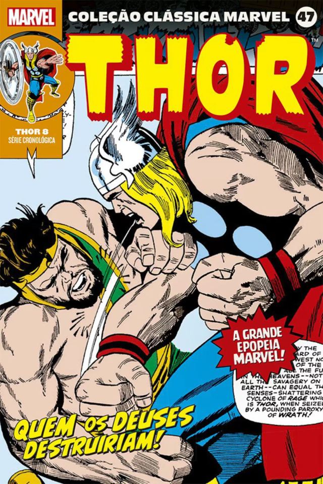 Capa de Coleção Clássica Marvel Vol. 47 - Thor 08