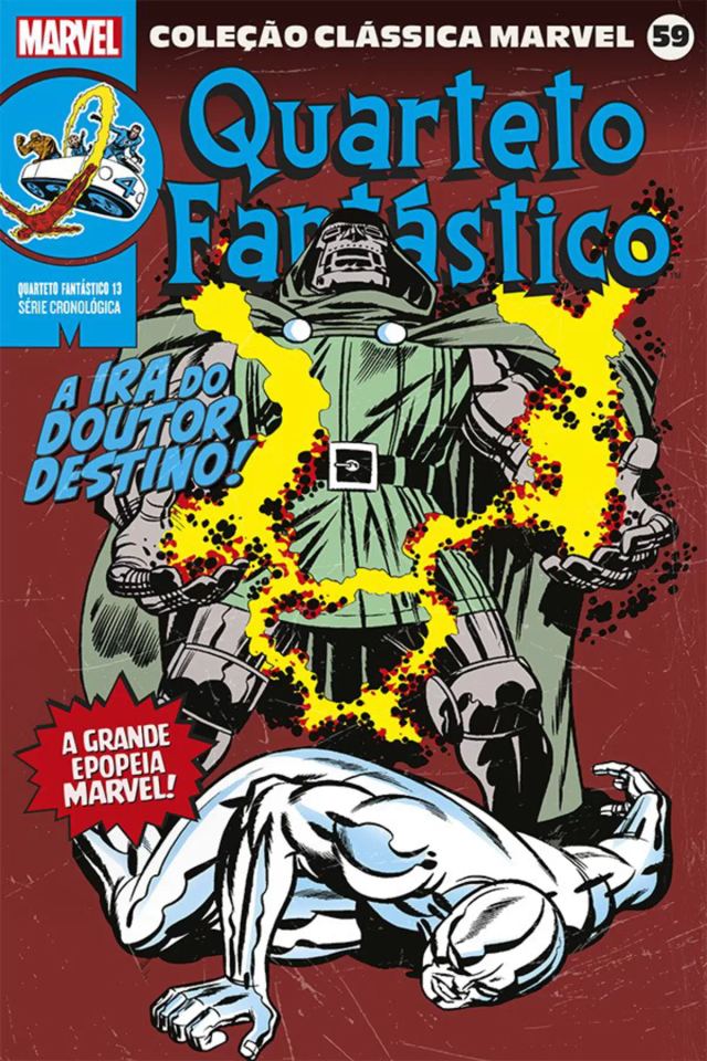 Capa de Coleção Clássica Marvel Vol. 59 - Quarteto Fantástico 13