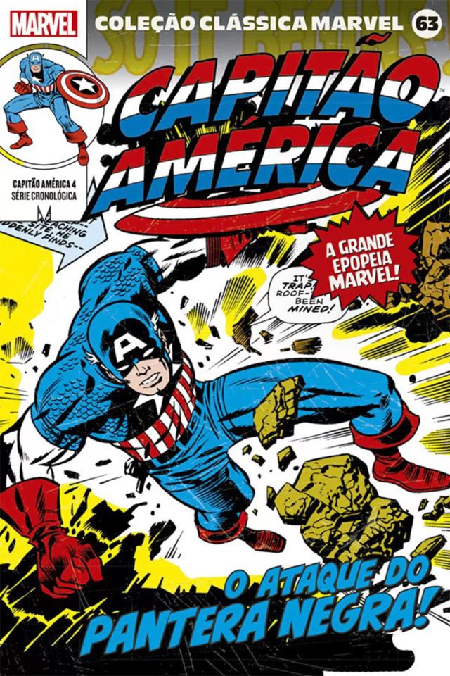 Capa de Coleção Clássica Marvel Vol. 63 - Capitão América 04