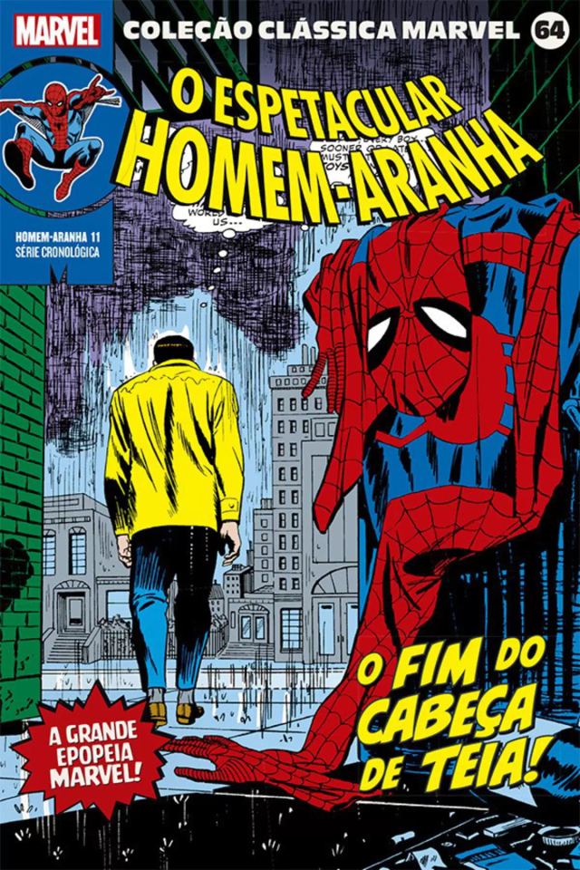 Capa de Coleção Clássica Marvel Vol. 64 - Homem-Aranha 11